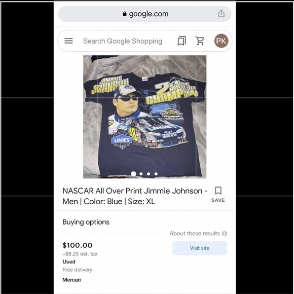 Vtg Jimmie Johnson TShirt Black Chase AOP 2007 Nextel Cup 2 Time Champion Men XL - Picture 16 of 16